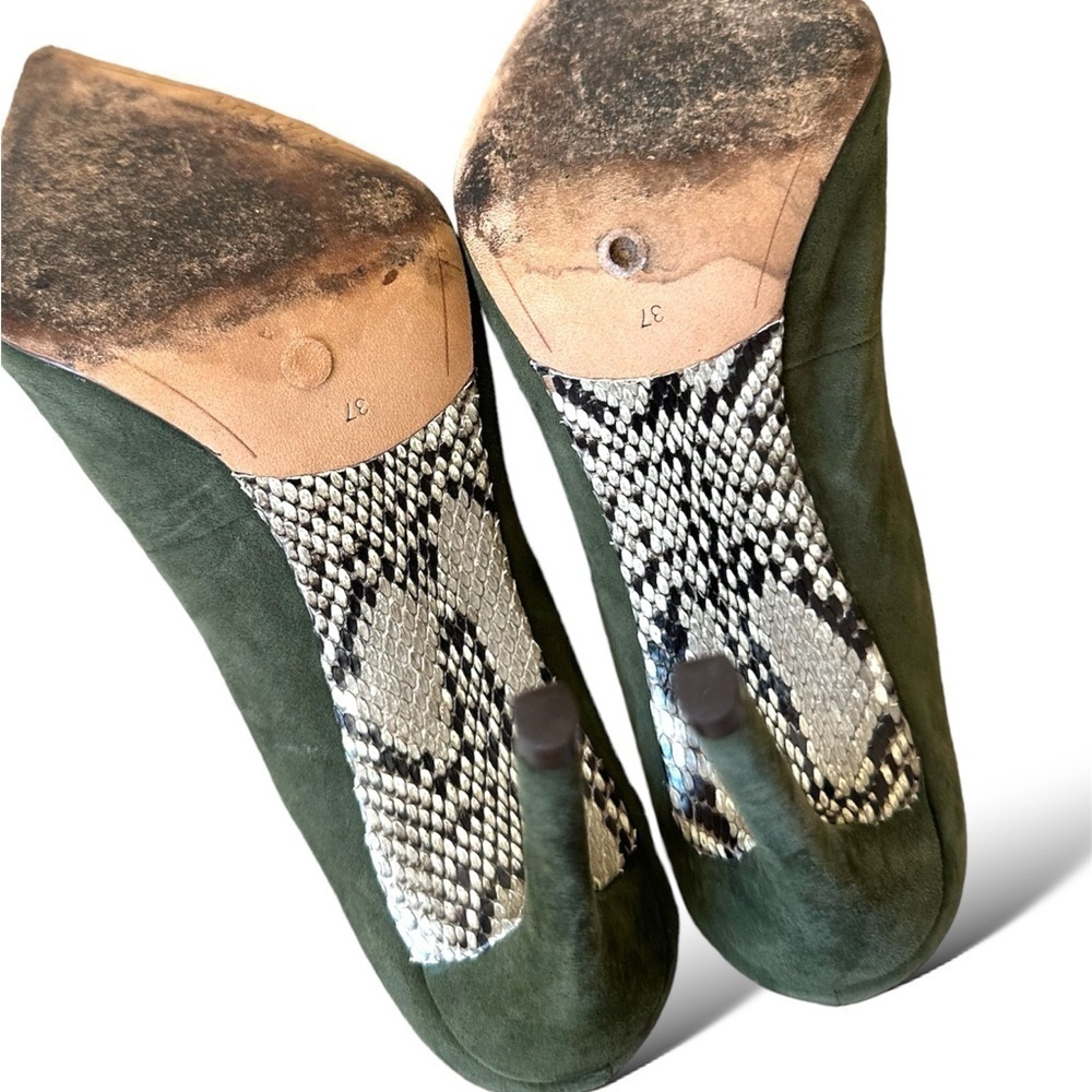 Alexandre Birman Luxury Python Effect Snakeskin S… - image 6